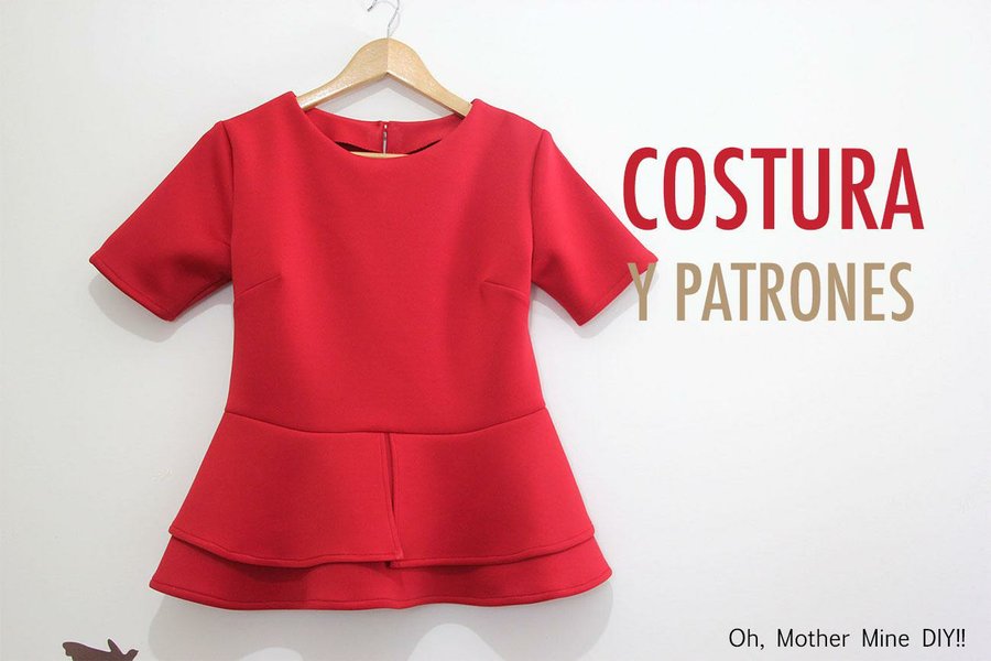 Costura blusa peplum (patrones gratis) | Manualidades