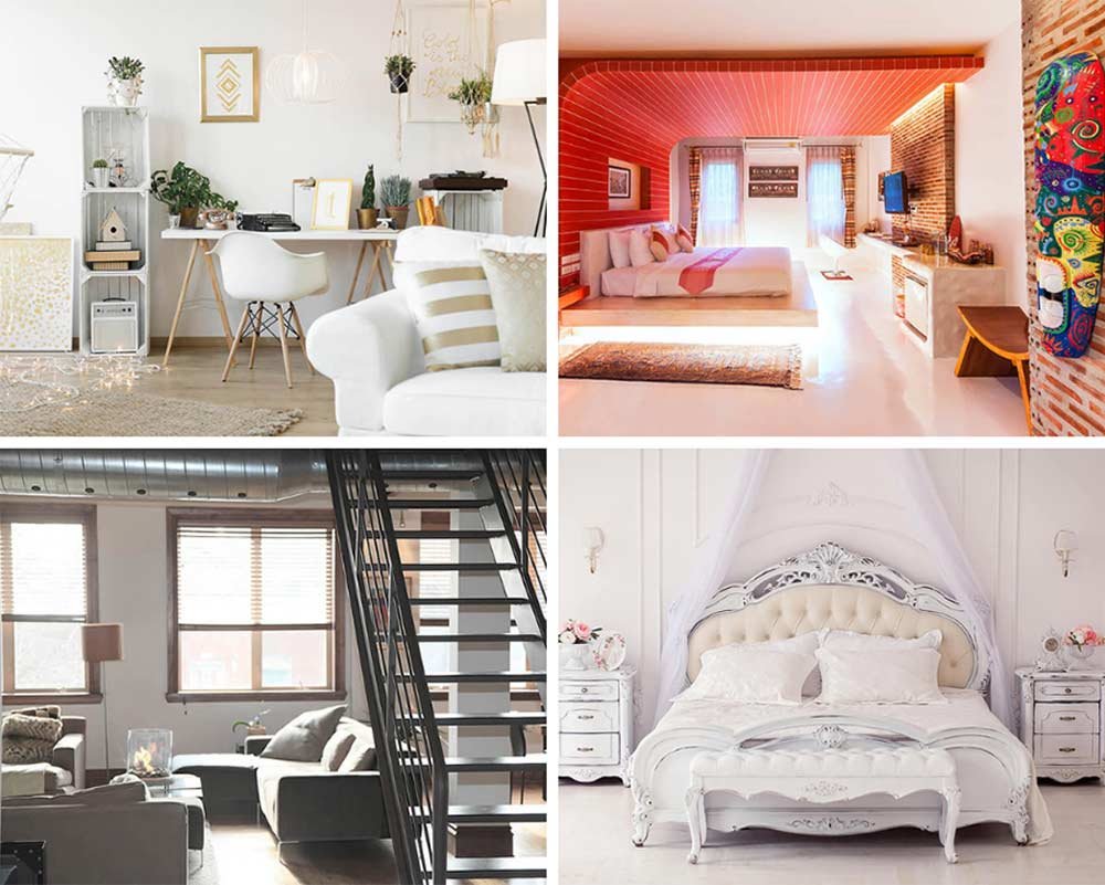 4 estilos decorativos opuestos, ¿cuál es para ti?