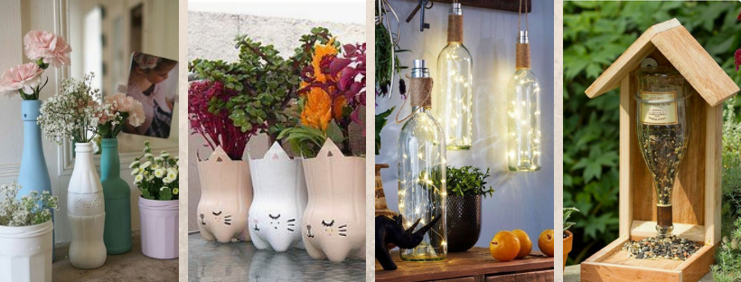 Reciclar botellas: 10 proyectos creativos paso a paso