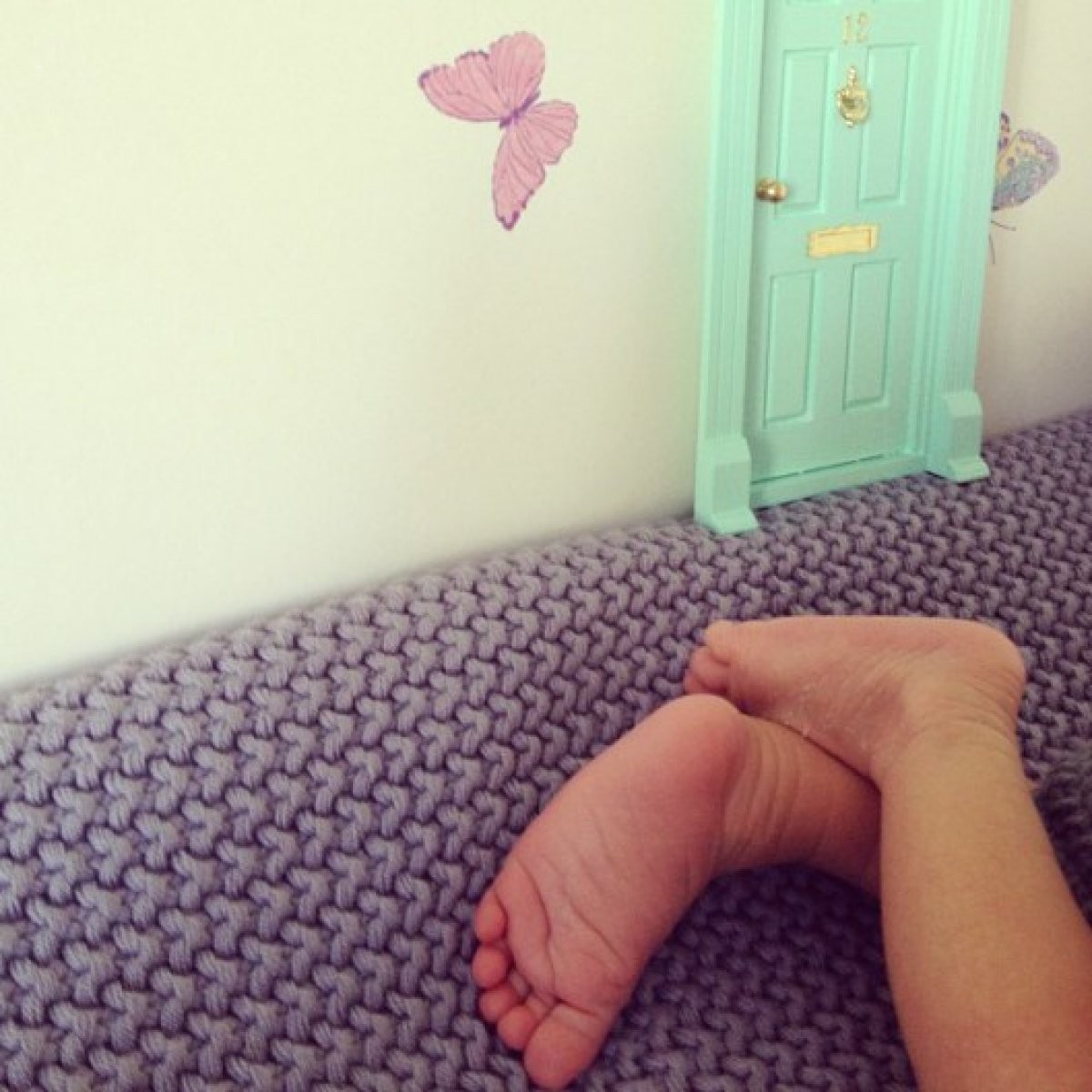 Decoración para bebés en color mint