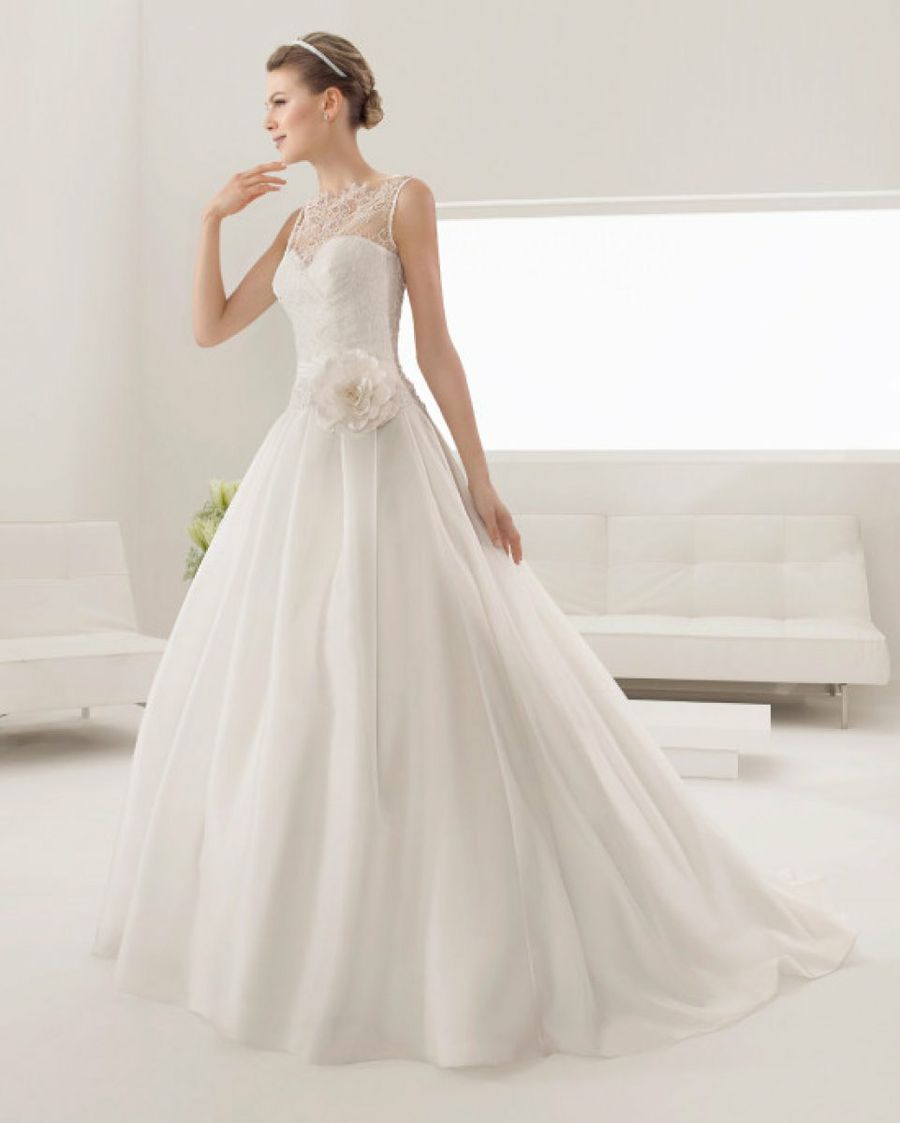 vestido de novia romántico