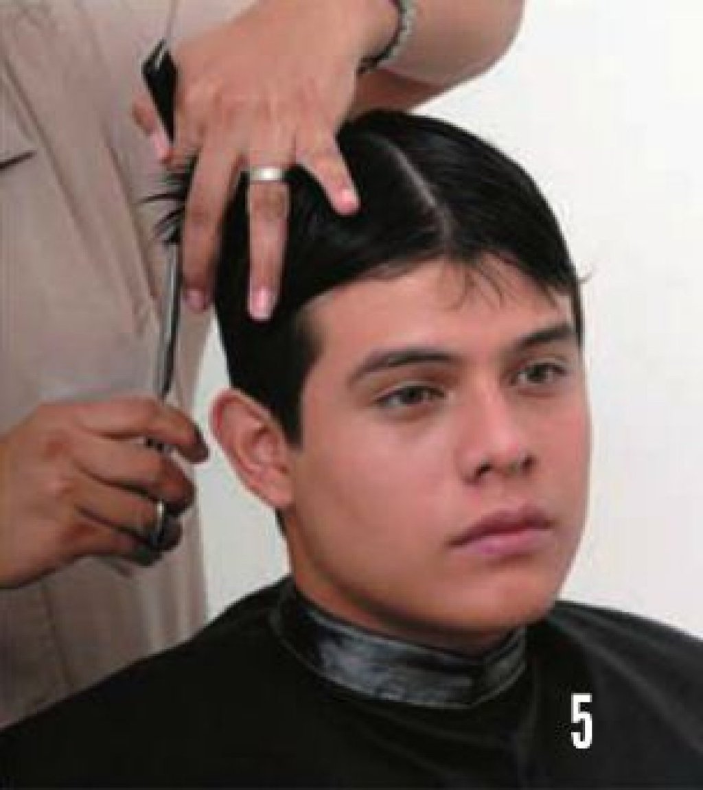 Corte entresacado outlet hombre