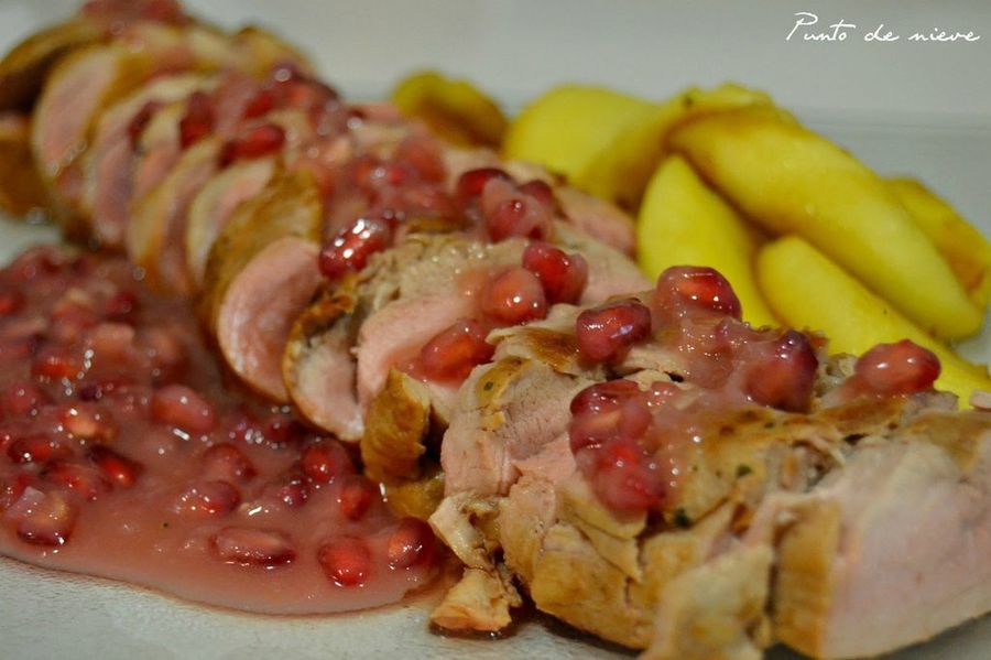  Solomillo con salsa de granada