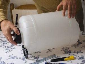 pie de sombrilla casero