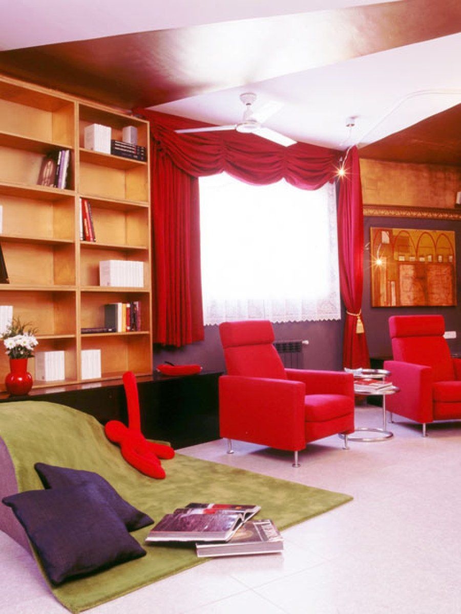 salón en rojo