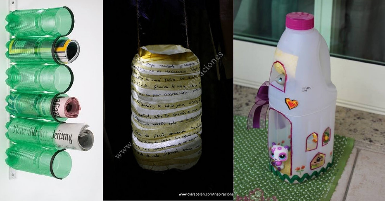 Reciclar botellas de plástico: 7 ideas creativas para casa