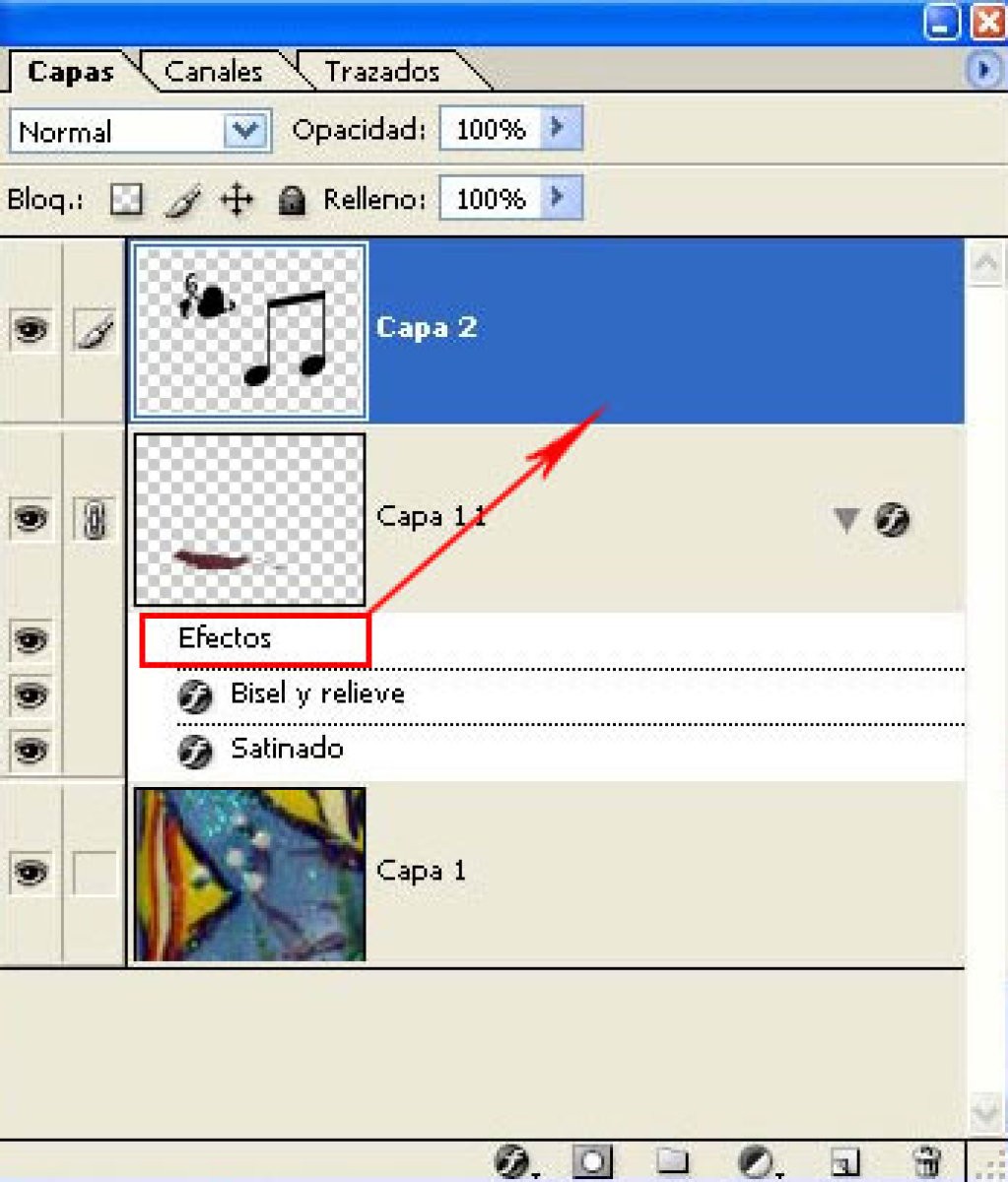  Truco Photoshop: Copiar efectos de una capa a otra