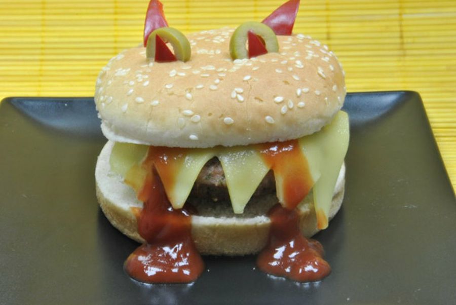 Hamburguesa de Halloween