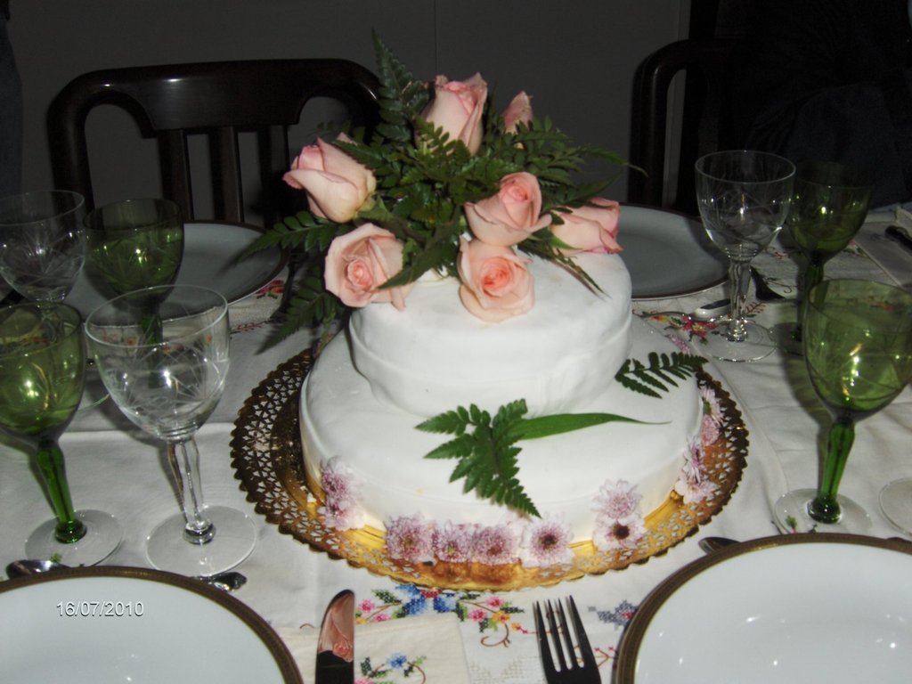 Torta decorada con flores | Cocina