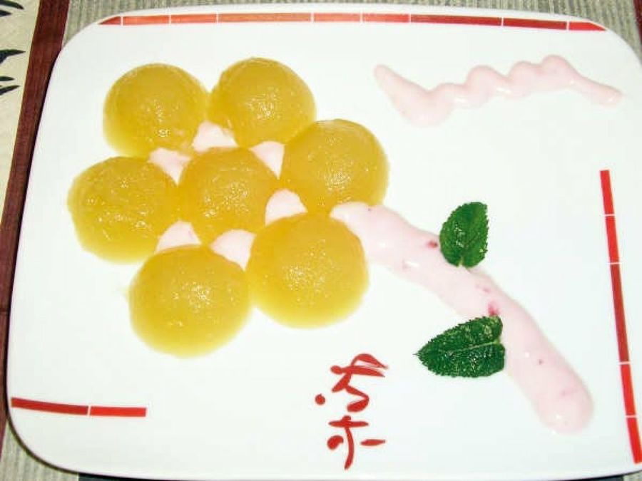 melocotón en almíbar