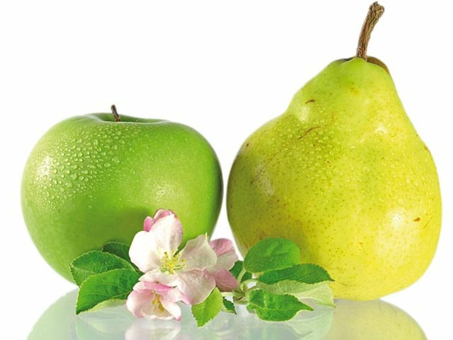 Pera y manzana