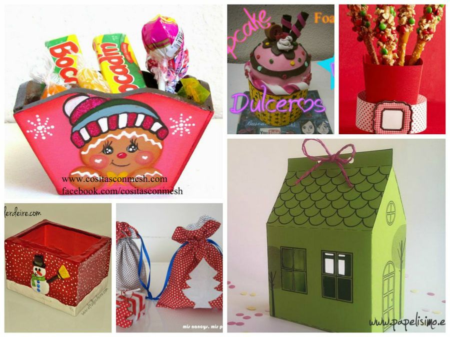 6 Ideas para regalar dulces en navidad | Manualidades