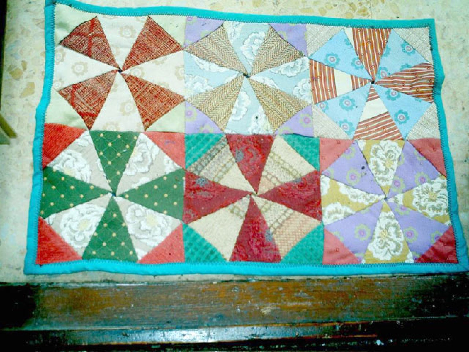 retales aspas de colores