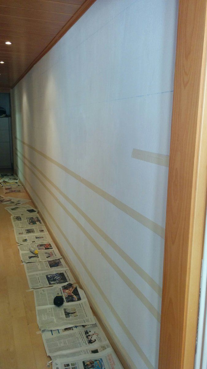 Decoración pasillo rayas horizontales | Decoración, image size:675x1200