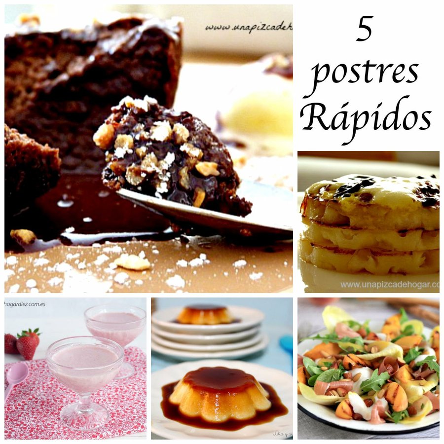 5 postres rápidos | Cocina 5 postres rápidos | Cocina