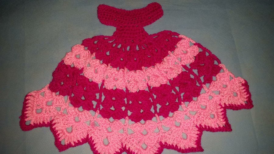 Vestido de crochet para servilletas | Manualidades