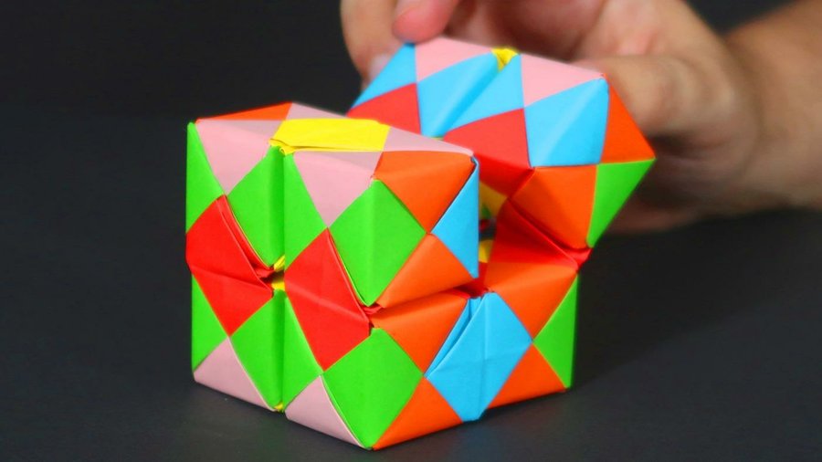 Como Hacer Un Cubo Infinito De Papel Manualidades Origami