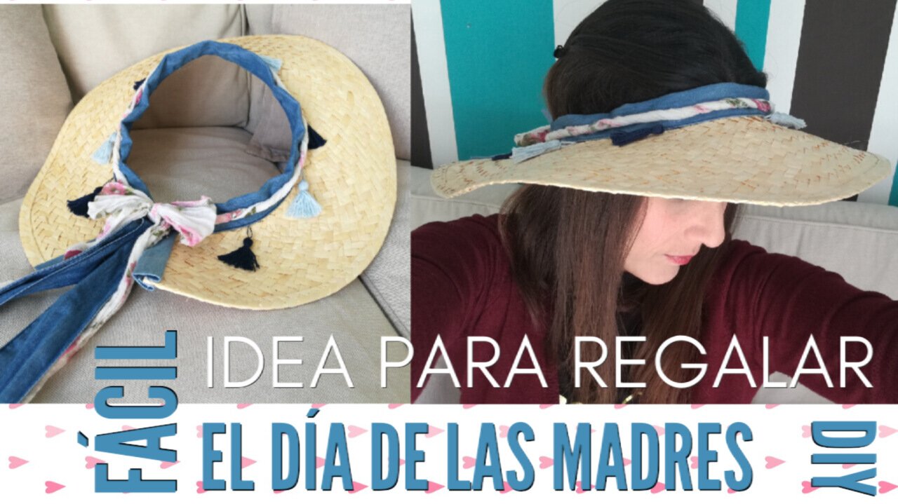 Idea DIY para transformar un sombrero viejo en una Visera