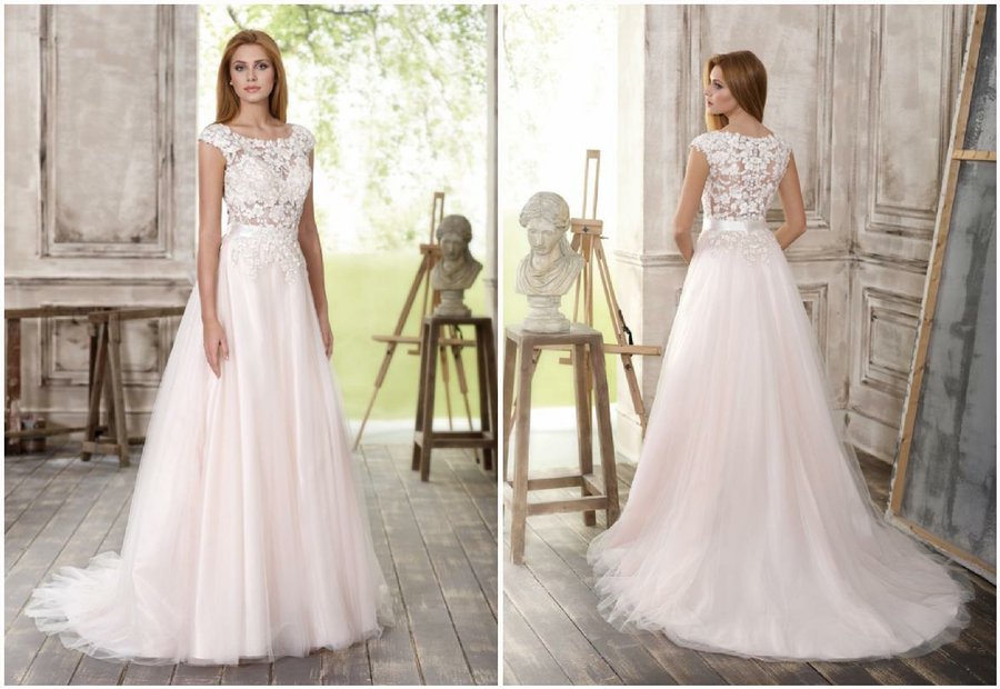 Vestidos de novia para las amantes del rosa Bodas