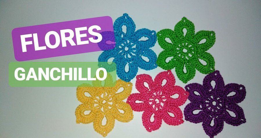 Tutorial: cómo hacer paso a paso flores en crochet. Una idea muy fácil |  Manualidades
