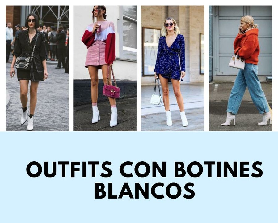 botines blancos outfit