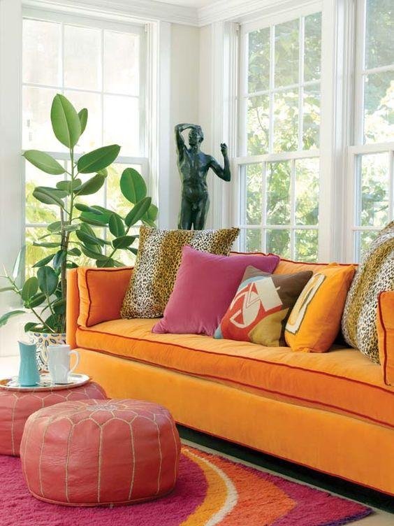 Decoración del hogar en color naranja 🌈 2