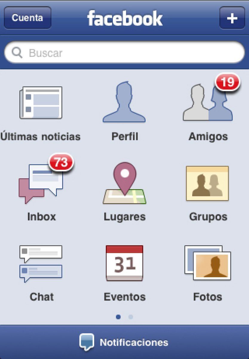 Captura de pantalla Facebook Lugares para Iphone