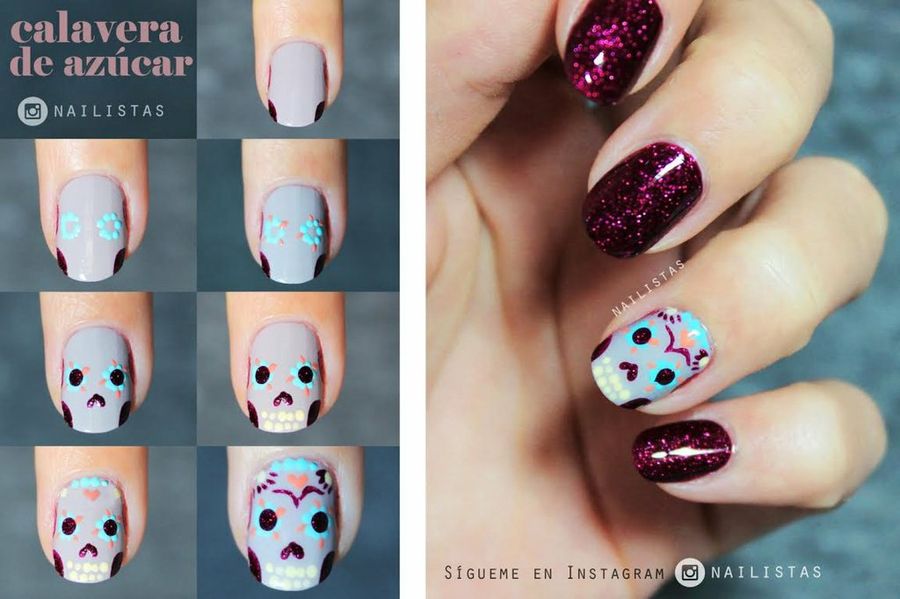 Manicura calavera Mexicana