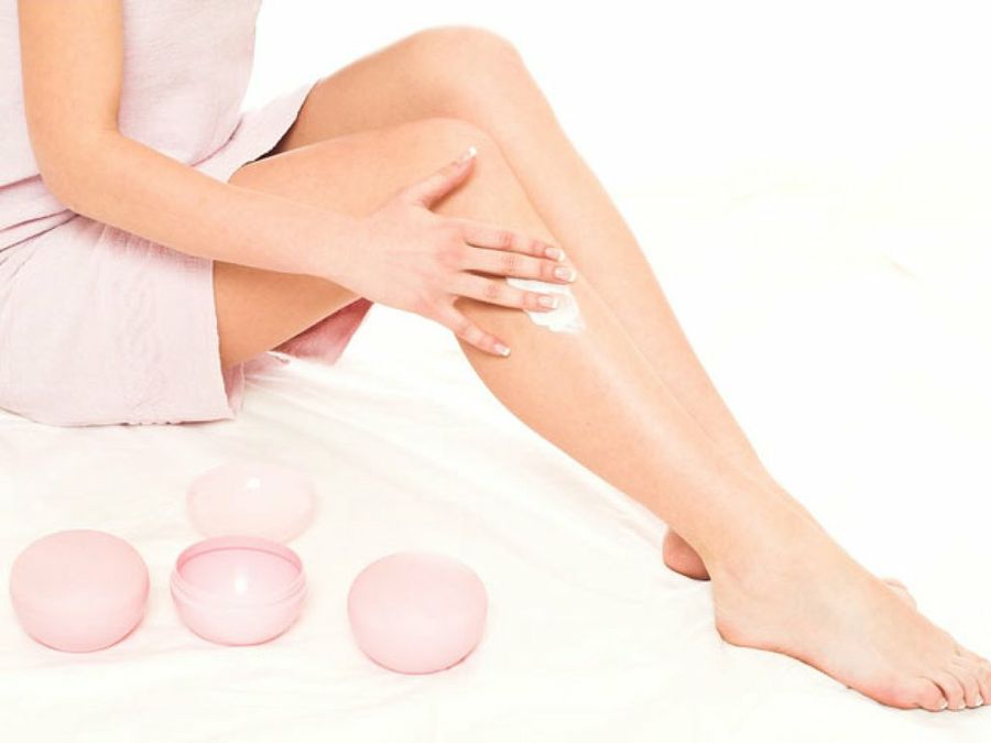 crema en las piernas
