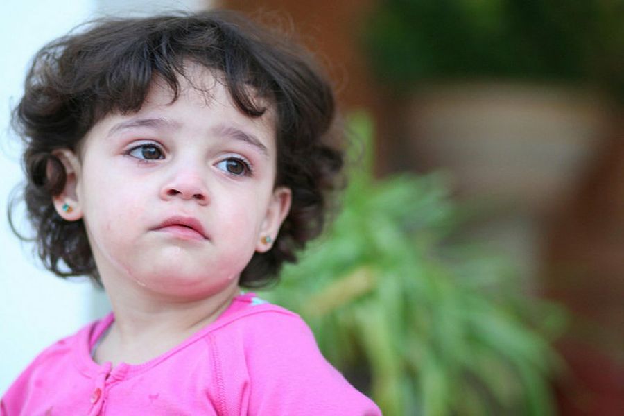 niña llorando