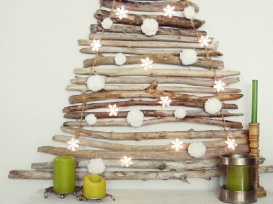 presentación flojo Dos grados Árbol de navidad con ramas: ideas para decorar | Bricolaje