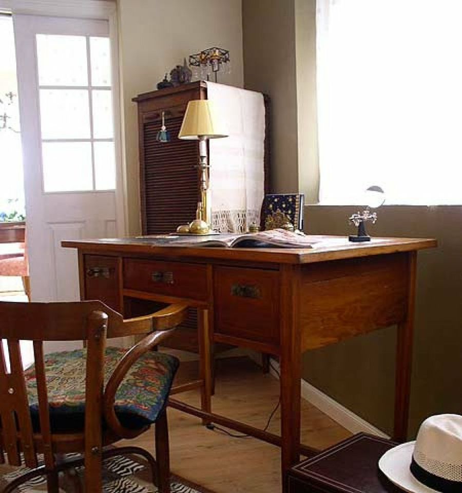 sala de lectura madera