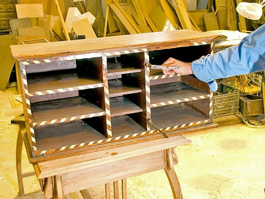 restauración mueble madera