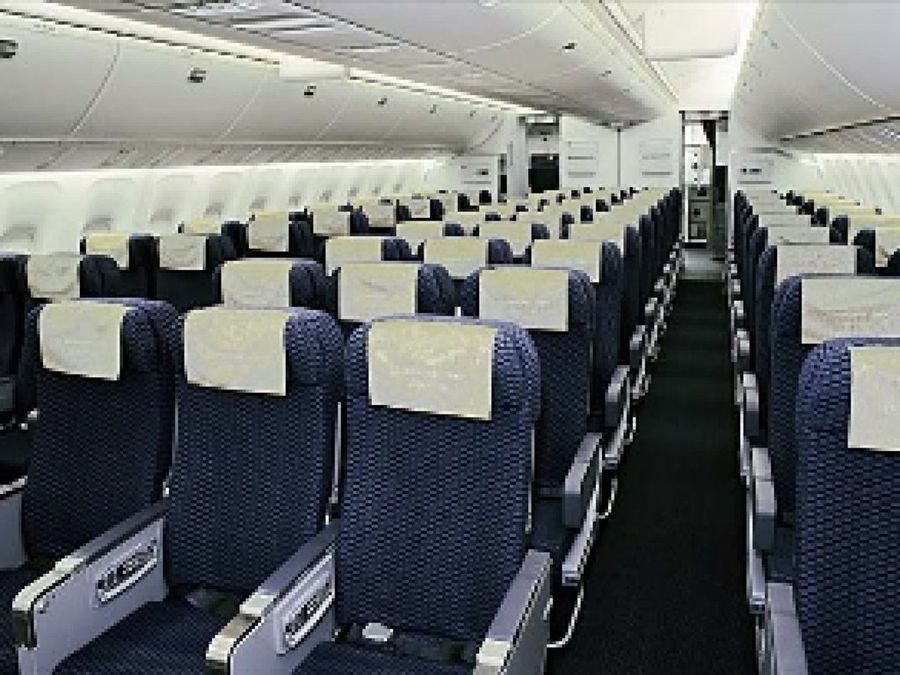 Interior de un avion