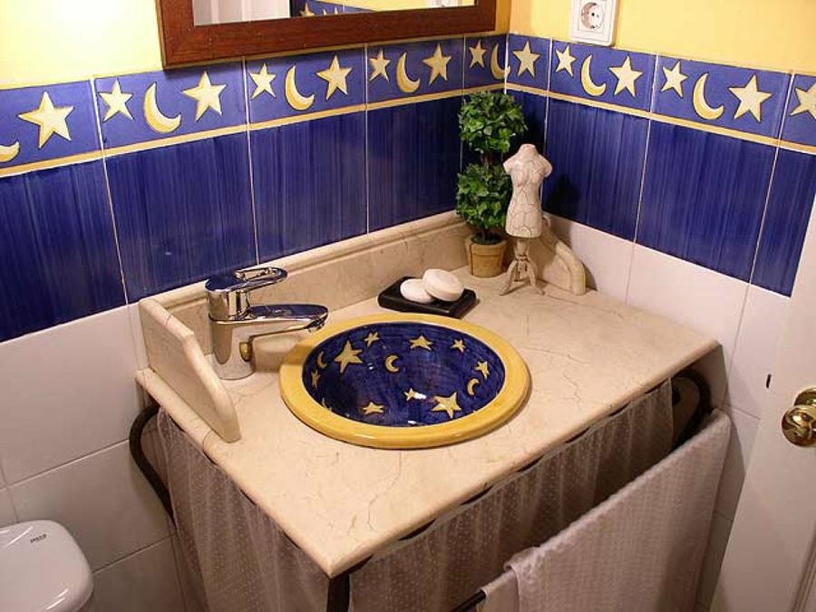 azul baño