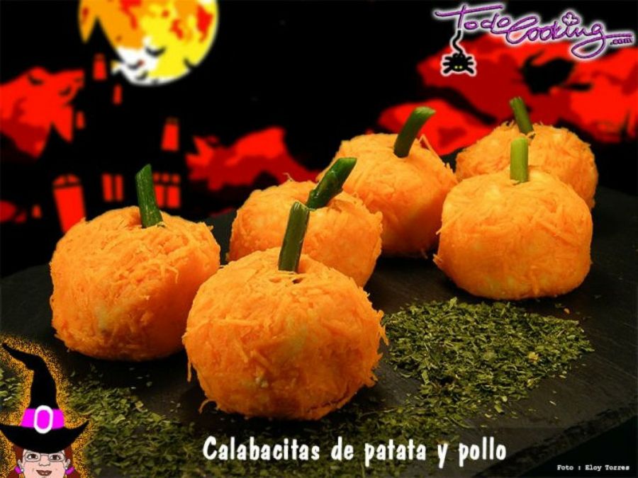 Calabacitas de patata y pollo