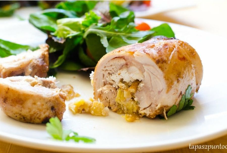  Muslos de pollo deshuesados rellenos