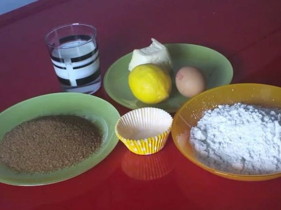 Ingredientes cupcakes de limón