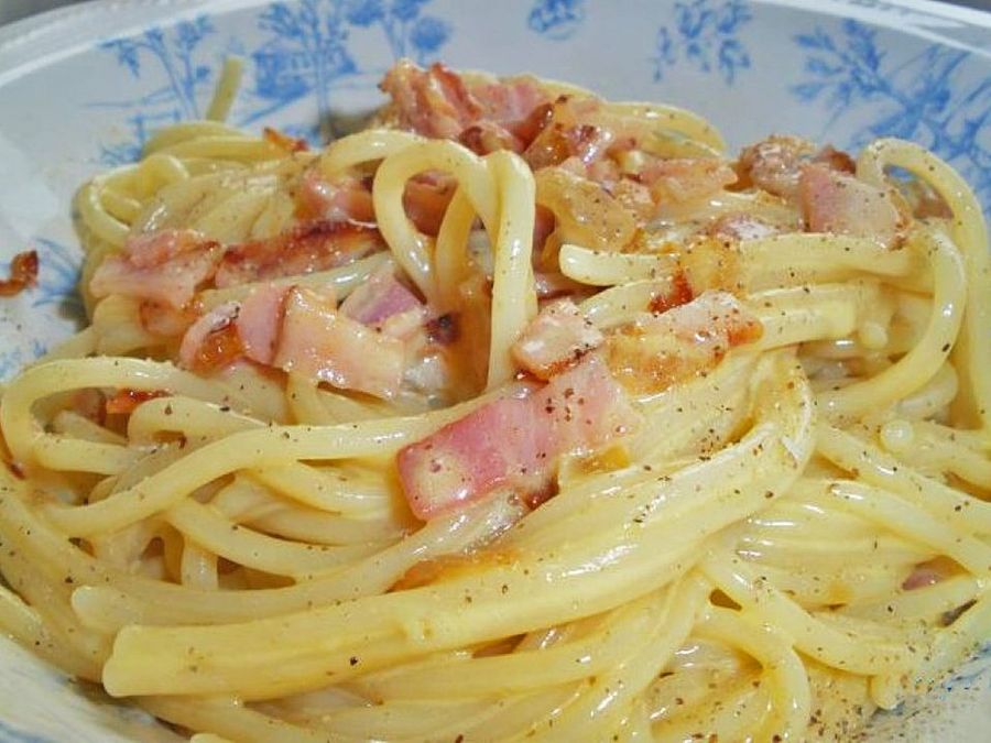 Espaguetis carbonara