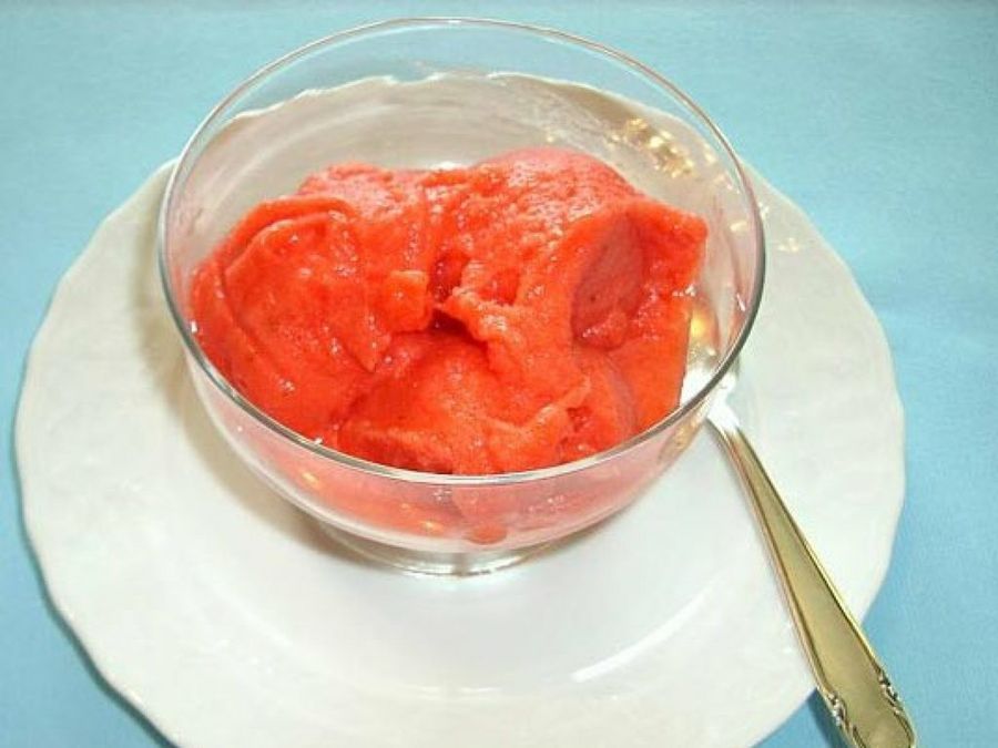 Sorbete de fresas