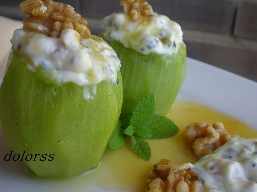  Kiwis rellenos de mascarpone