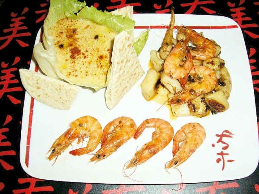 gambas a la plancha