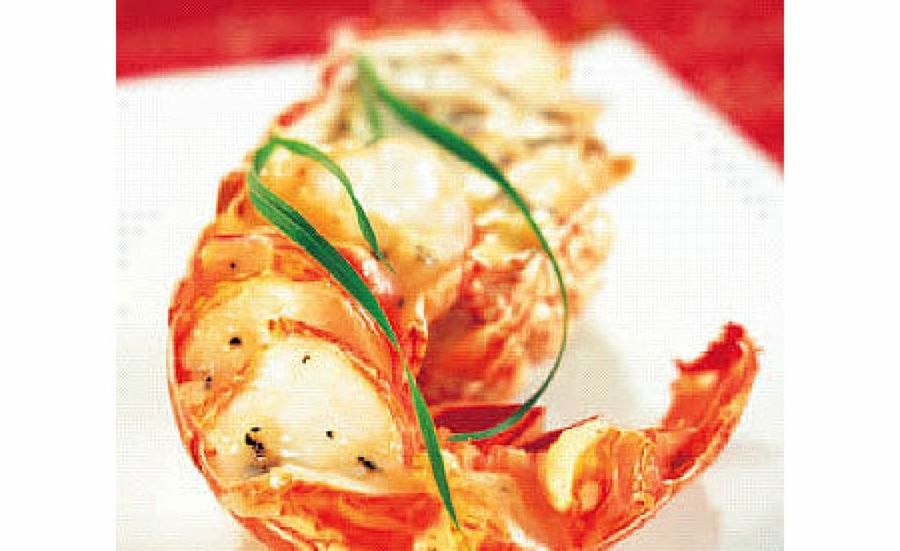 Langosta con salsa trufada