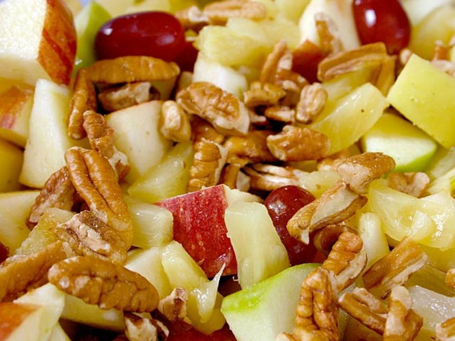 fruta con nueces