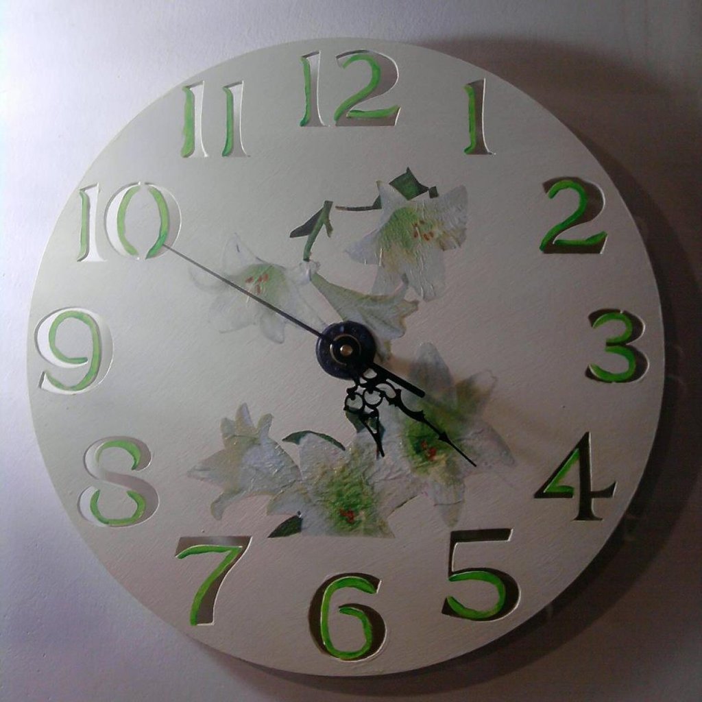 Reloj pared vintage, Relojes manualidades, Decoupage antiguo