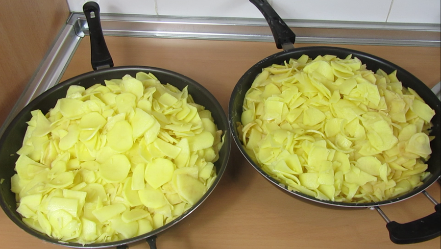 Tortilla de patatas XXL Cocina