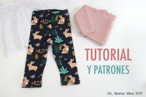 DIY Costura: Cómo hacer leggins de niñas (patrones gratis