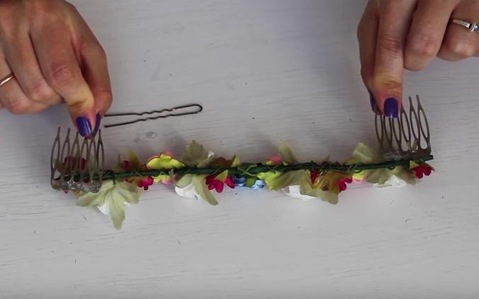 Cómo hacer tocado de flores artificiales | Manualidades