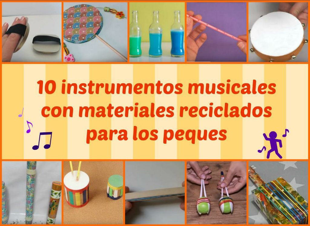 Repelente salir Arábica 10 instrumentos musicales con materiales reciclados para los peques |  Manualidades