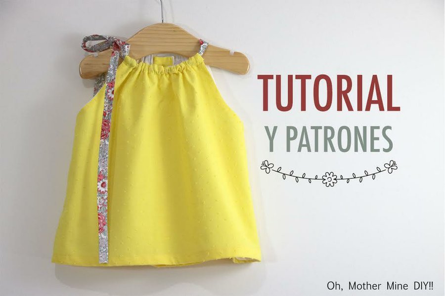 Costura vestido halter para niñas (patrones gratis) | Manualidades